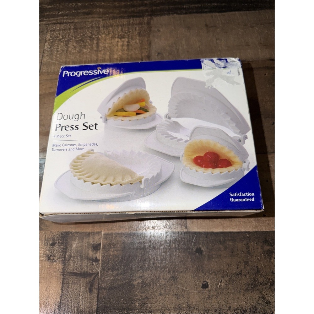 Progressive Dough Press 4 Piece Set Beveled Edge For Calzones Empanadas Dumpling